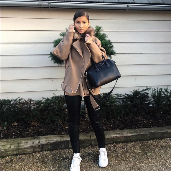 ✨H&M Camel motto jacket - Picture 2 of 8